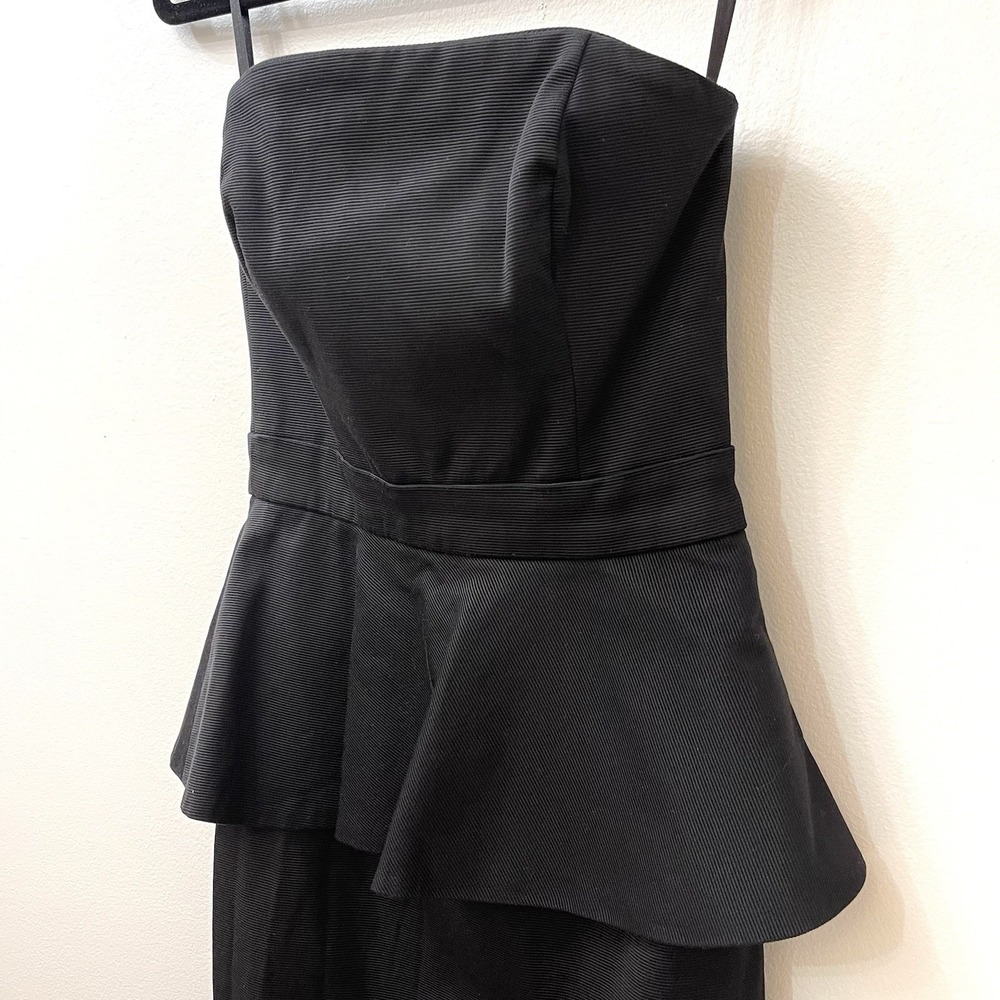 White House Black Market Strapless Cocktail Dress With Peplum Size 00 - Picture 2 of 7